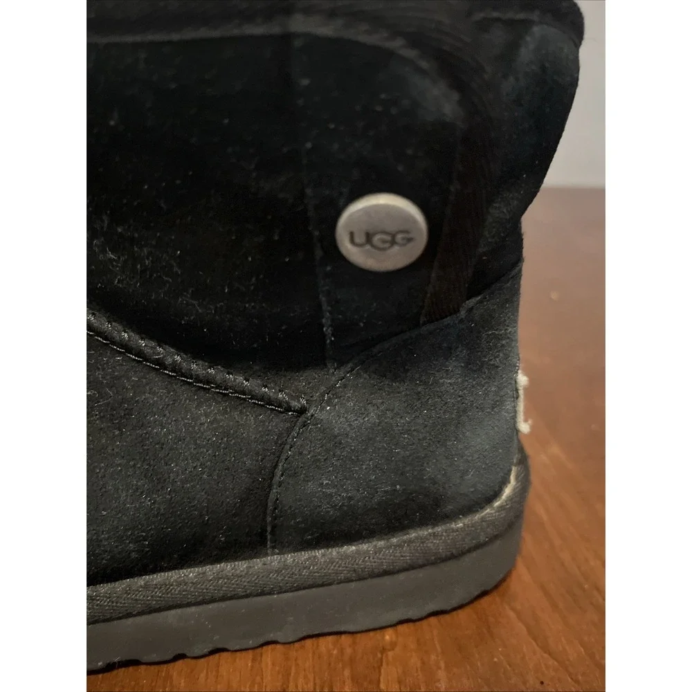 Uggs Jona Boot PS Girls Shoe Size 2 Black 1118890K‎ Preowned